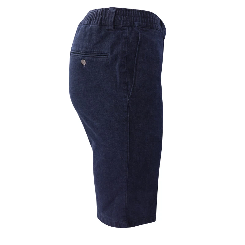 Elastische Taille Korte Broek | Donker Denim | www.pietkoopmans.nl