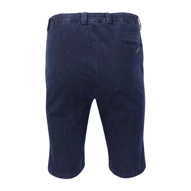 Elastische Taille Korte Broek | Donker Denim | www.pietkoopmans.nl
