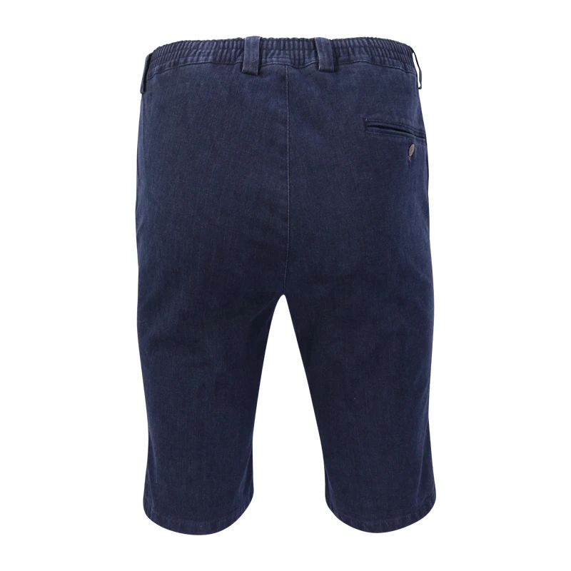 Elastische Taille Korte Broek | Donker Denim | www.pietkoopmans.nl