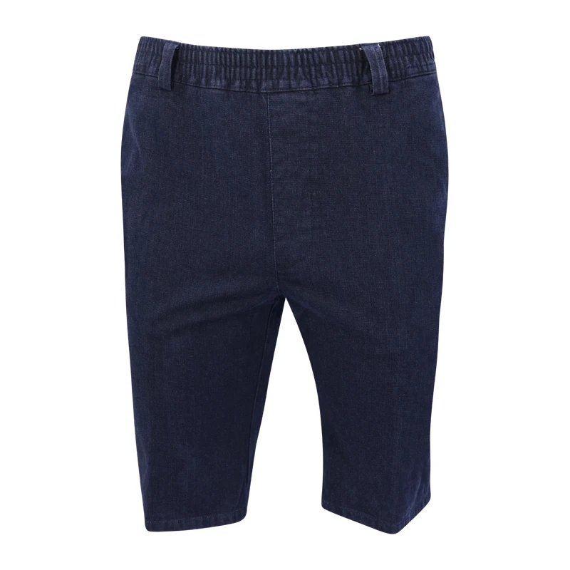 Elastische Taille Korte Broek | Donker Denim | www.pietkoopmans.nl