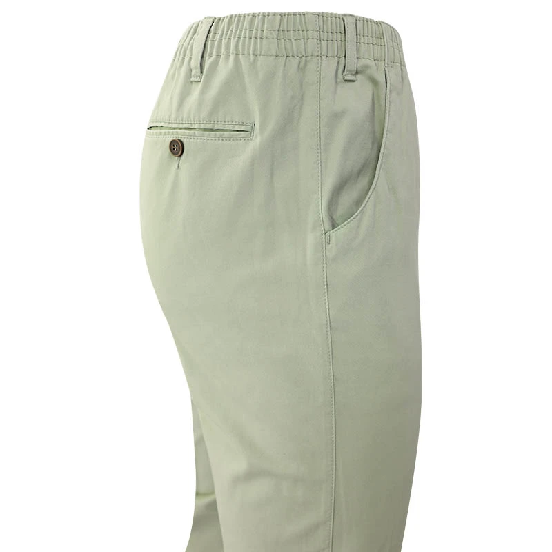 Piet Elastische Taille Broek | Ameland Groen | www.pietkoopmans.nl