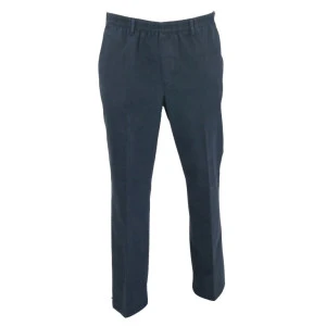 Piet Elastische Taille Broek | Indigo Print