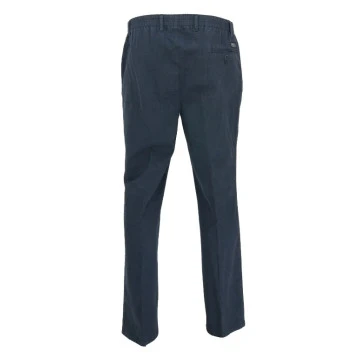Piet Elastische Taille Broek | Indigo Print