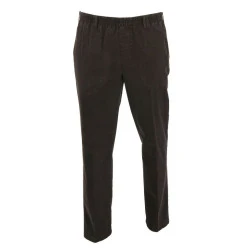 Piet Elastische Taille Broek | Brown Print 