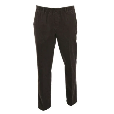Piet Elastische Taille Broek | Brown Print