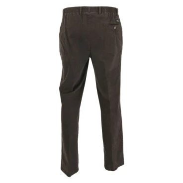 Piet Elastische Taille Broek | Brown Print