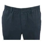 Piet Elastische Taille Broek | Indigo Print