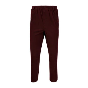 Piet Elastische Taille Broek | Bordeaux Velours