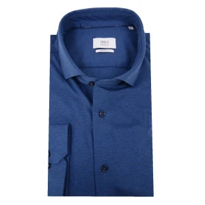 Eterna Overhemd Stretch | Jeans Blauw