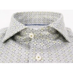 Eterna Overhemd Two Ply | Olijf Print