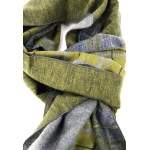 Eterna Zijde Shawl Geweven | Grijs Groen | www.pietkoopmans.nl