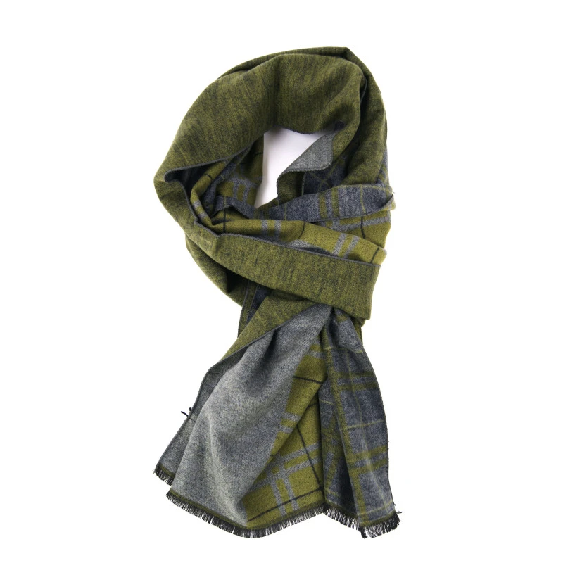 Eterna Zijde Shawl Geweven | Grijs Groen | www.pietkoopmans.nl