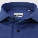 Eterna Overhemd Jersey | Midden Blauw | www.pietkoopmans.nl
