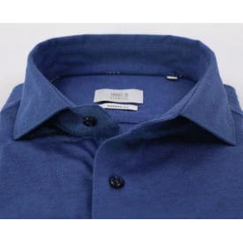 Eterna Overhemd Jersey | Midden Blauw