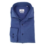 Eterna Overhemd Jersey | Midden Blauw | www.pietkoopmans.nl