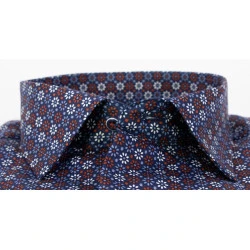 Eterna Overhemd | Marine Brique Print