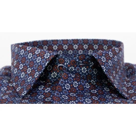 Eterna Overhemd | Marine Brique Print