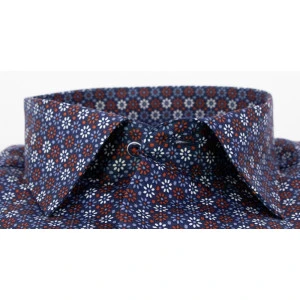 Eterna Overhemd | Marine Brique Print