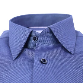 Eterna Overhemd Strijkvrij | Denim Print