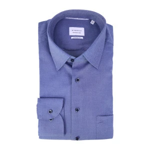 Eterna Overhemd Strijkvrij | Denim Print