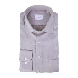 Eterna Overhemd Strijkvrij | Beige Print