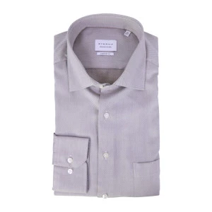 Eterna Overhemd Strijkvrij | Beige Print