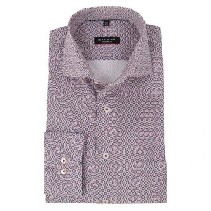 Eterna Performance Overhemd | Rood Print