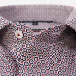 Eterna Performance Overhemd | Rood Print | www.pietkoopmans.nl