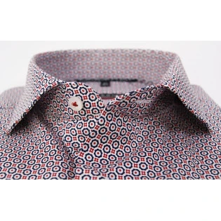 Eterna Performance Overhemd | Rood Print | www.pietkoopmans.nl