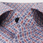 Eterna Overhemd Two Ply | Rood Blauw Print | www.pietkoopmans.nl