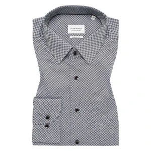 Eterna Overhemd | Taupe Zwart Print