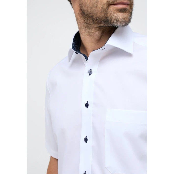 Eterna Shirt Korte Mouw Comfort Fit | Wit | www.pietkoopmans.nl