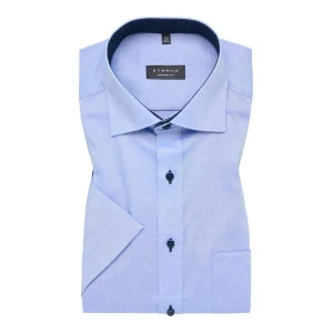 Eterna Shirt Korte Mouw Comfort Fit | Lichtblauw