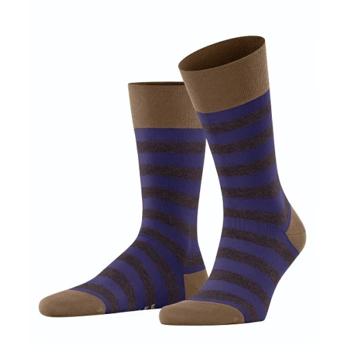 Falke Sensitive Streep | Paars Camel| www.pietkoopmans.nl