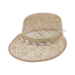Fiebig Gevlochten Dames Visor| Schelpen