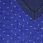 Götzburg Pyjama Tricot | Kobalt Marine Print | www.pietkoopmans.nl