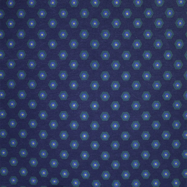 Götzburg Pyjama Tricot | Marine Groen Print | www.pietkoopmans.nl