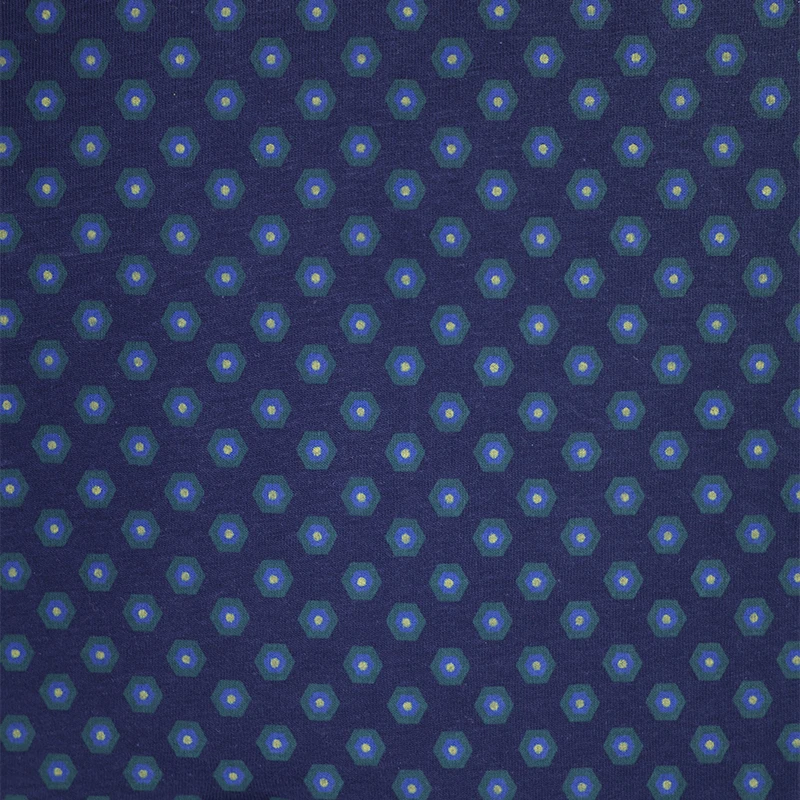 Götzburg Pyjama Tricot | Marine Groen Print | www.pietkoopmans.nl
