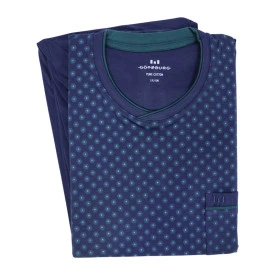 Götzburg Pyjama Tricot | Marine Groen Print