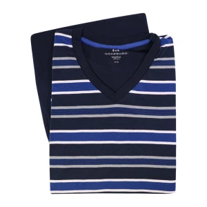 Götzburg Heren Tricot Pyjama | Grijs Kobalt