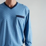 Götzburg Heren Pyjama | Lichtblauw Print | www.pietkoopmans.nl