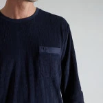Götzburg Heren Badstof Pyjama | Marine | www.pietkoopmans.nl