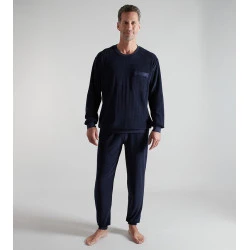 Götzburg Heren Badstof Pyjama | Marine