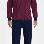 Götzburg Heren Pyjama | Bordeaux Print | www.pietkoopmans.nl