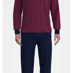 Götzburg Heren Pyjama | Bordeaux Print