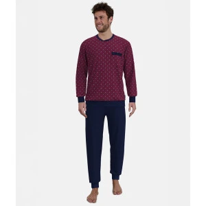 Götzburg Heren Pyjama | Bordeaux Print