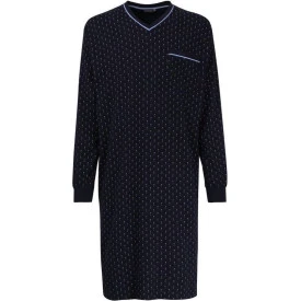 Gotzburg Nachthemd | Blauw met Print