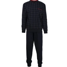Gotzburg Pyjama Tricot | Blauw Ruit