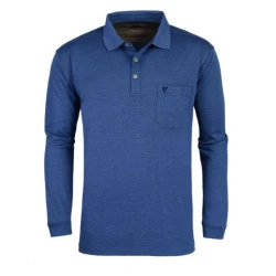 Hajo Polo Lange Mouwen | Blauw