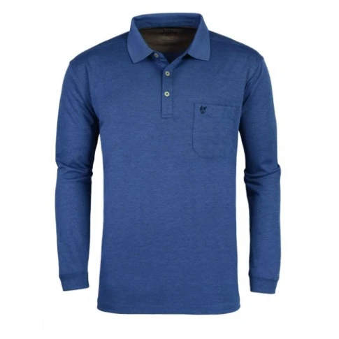 Hajo Polo Lange Mouwen | Blauw